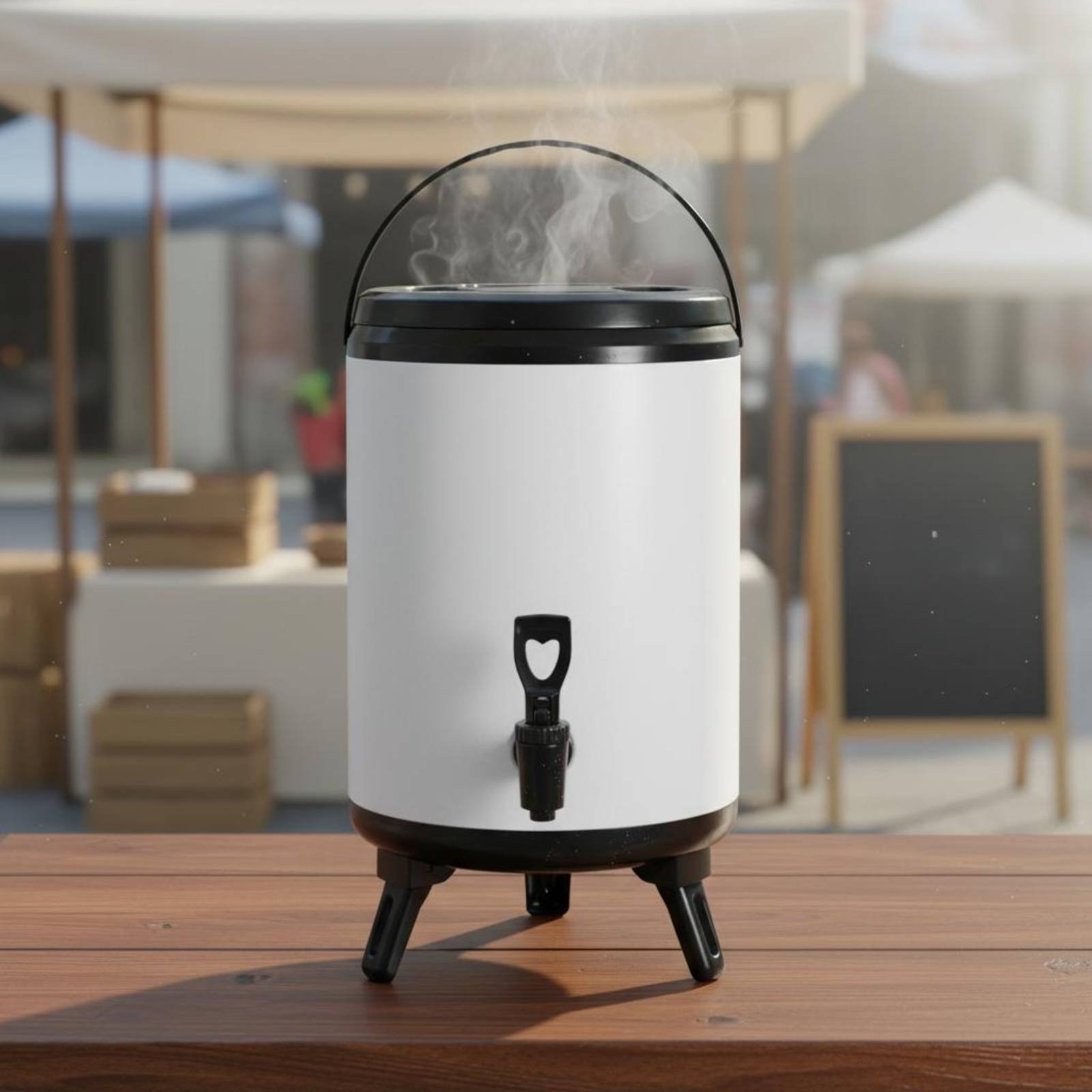 Cold Drink Dispenser - وعاء شاي الحليب الاحترافي مع غطاء