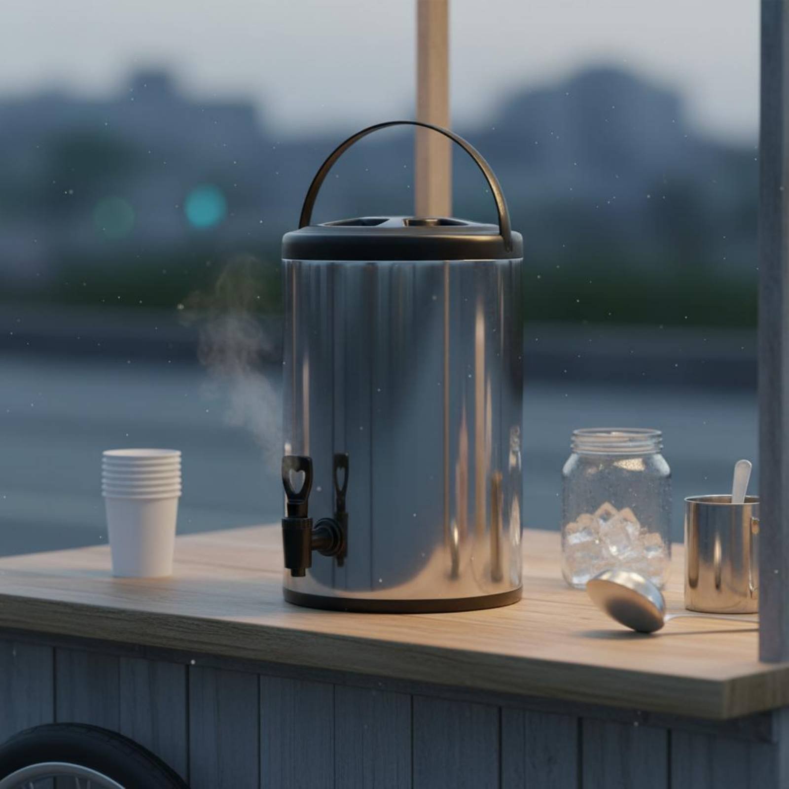 وعاء شاي الحليب الاحترافي ذو ا - مراجعة Cold Drink Dispenser وسعره