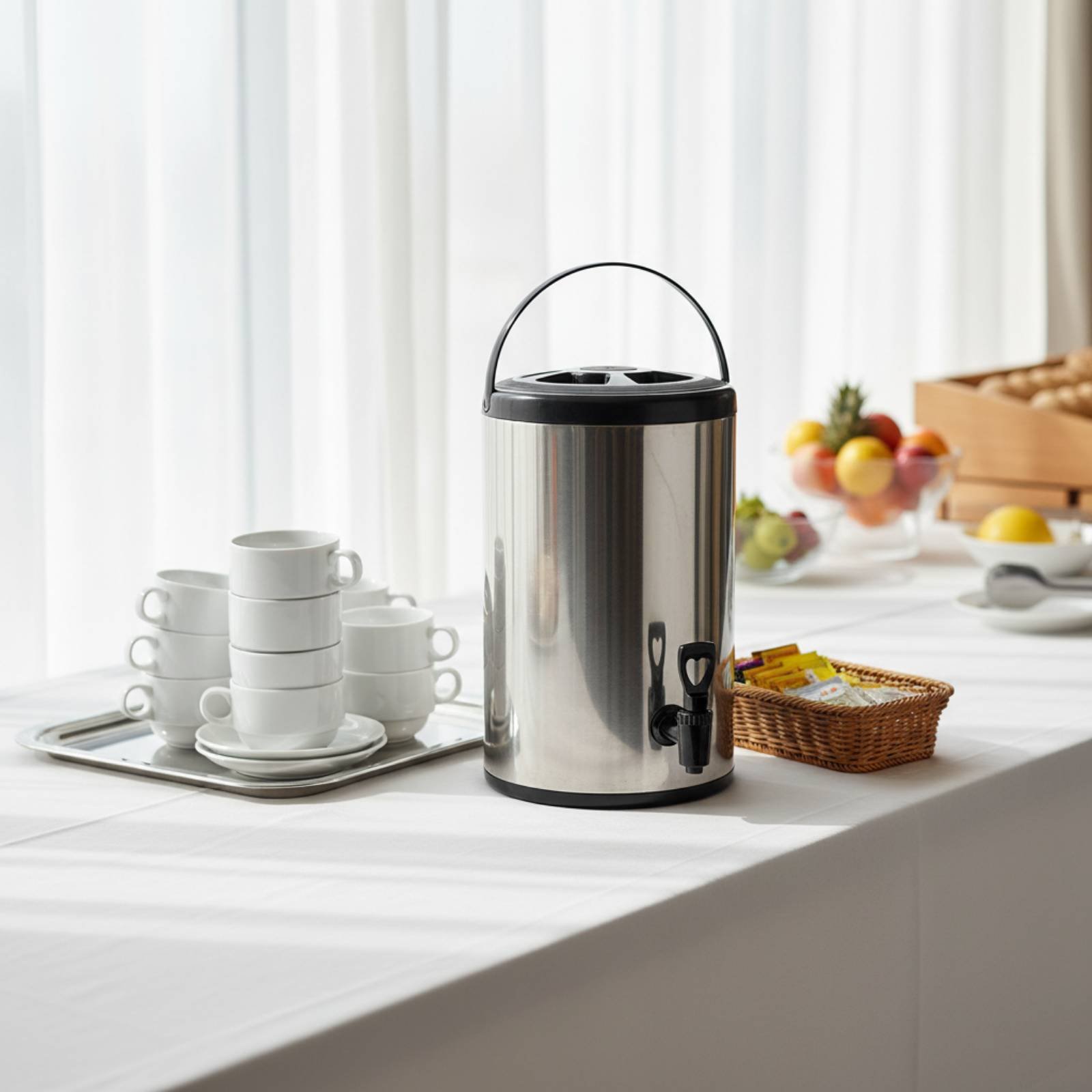 وعاء شاي الحليب الاحترافي ذو ا - مراجعة Cold Drink Dispenser وسعره