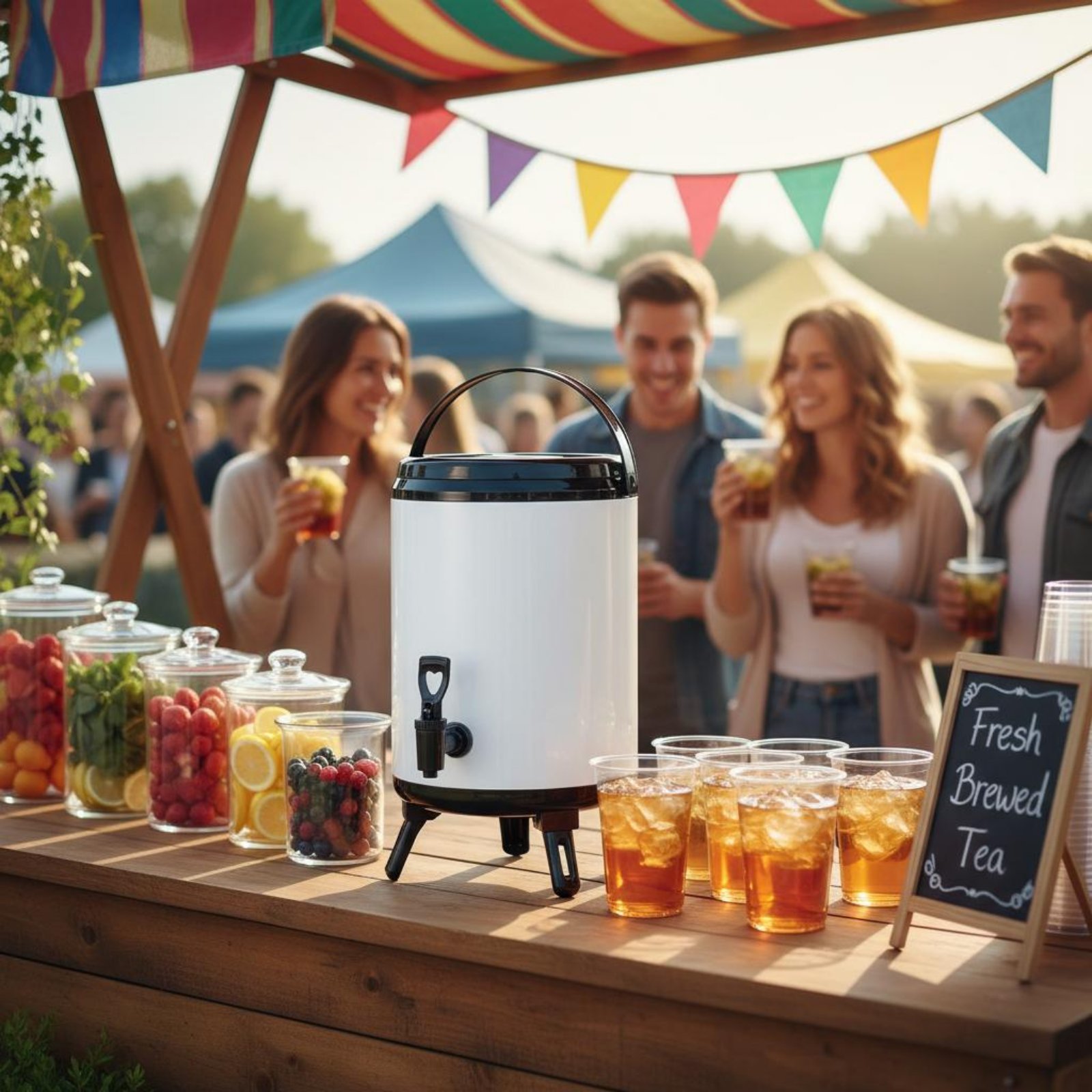 وعاء شاي الحليب الاحترافي مع غ - مراجعة Cold Drink Dispenser وسعره