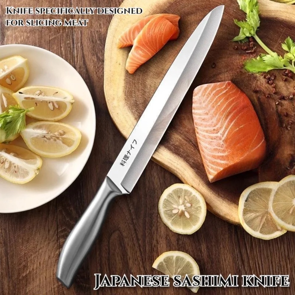 سكين ساشيمي السلمون الياباني ا - مراجعة Commercial Kitchen Knives وسعره